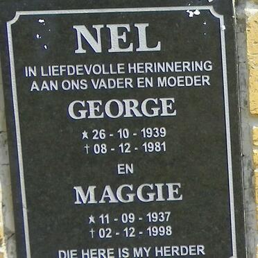 NEL George 1939-1981 &amp; Maggie 1937-1998