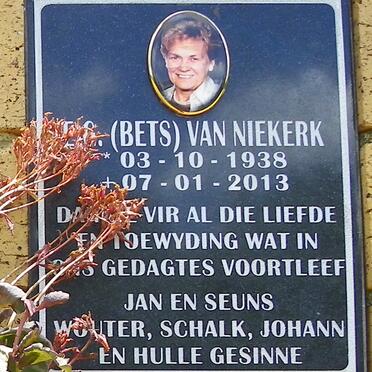 NIEKERK E.C., van 1938-2013