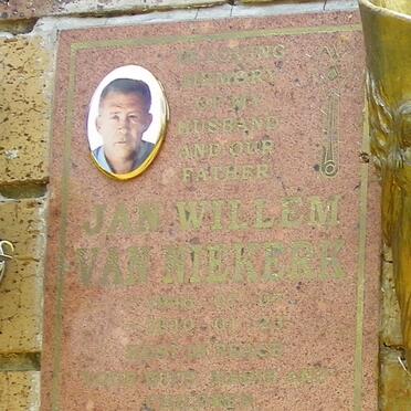 NIEKERK Jan Willem, van 1946-2010