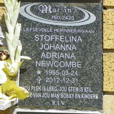 NEWCOMBE Stoffelina Johanna Adriana 1955-2012