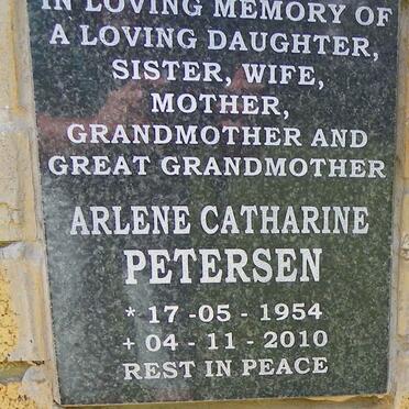 PETERSEN Arlene Catharine 1954-2010