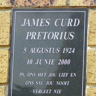 PRETORIUS James Curd 1924-2000
