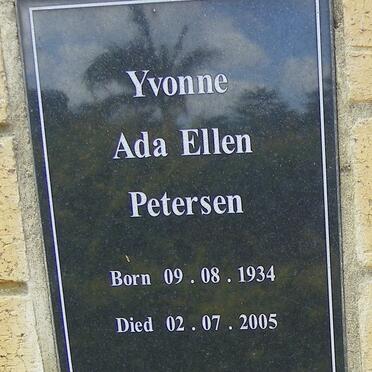 PETERSEN Yvonne Ada Ellen 1934-2005