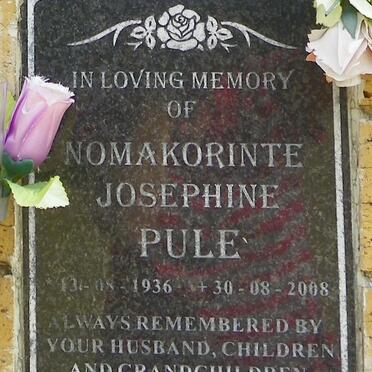PULE Nomakorinte Josephine 1936-2008