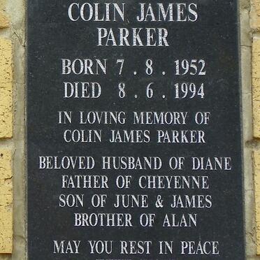 PARKER Colin James 1952-1994