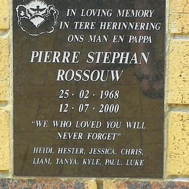 ROSSOUW Pierre Stephan 1968-2000