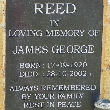 REED James George 1920-2002