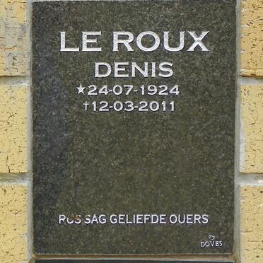 ROUX Denis, le 1924-2011