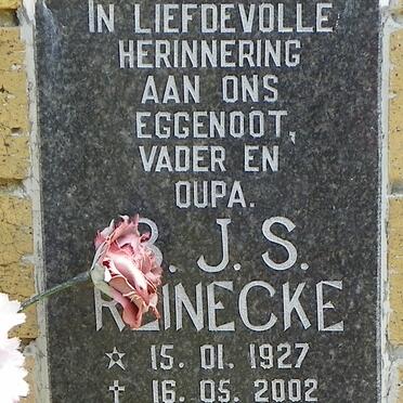 REINECKE B.J.S. 1927-2002