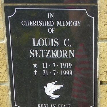 SETZKORN Louis C. 1919-1999