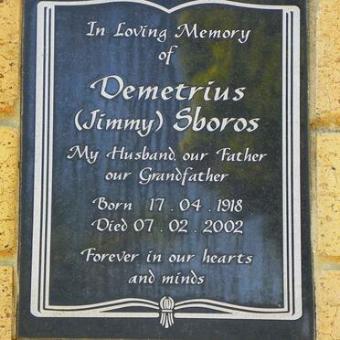 SBOROS Demetrius 1918-2002