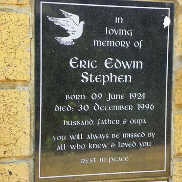 STEPHEN Eric Edwin 1924-1996