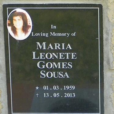 SOUSA Maria Leonete Gomes 1959-2013