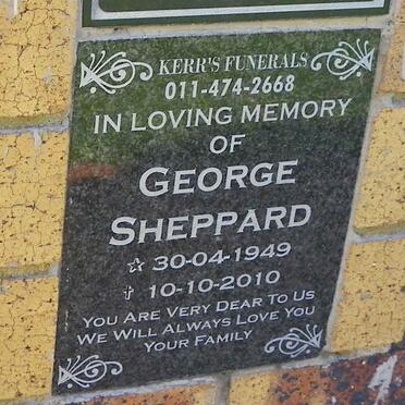 SHEPPARD George 1949-2010