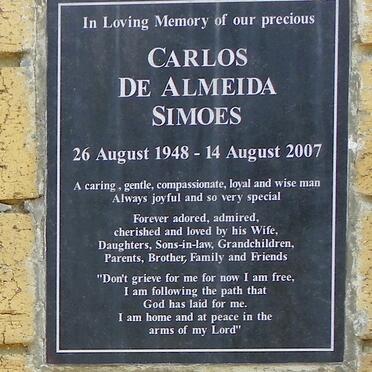 SIMOES Carlos De Almeida 1948-2007