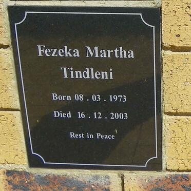 TINDLENI Fezeka Martha 1973-2003
