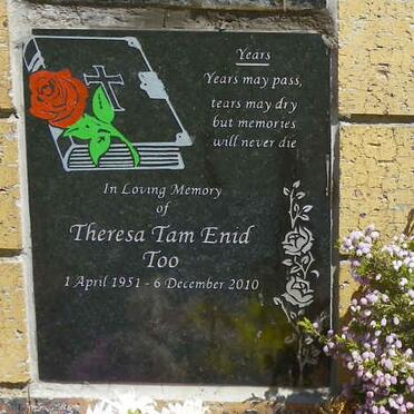 TOO Theresa Tam Enid 1951-2010