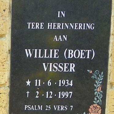 VISSER Willie 1934-1997