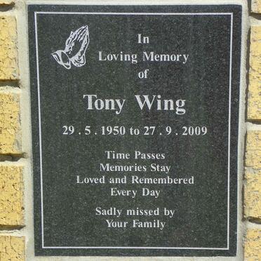 WING Tony 1950-2009