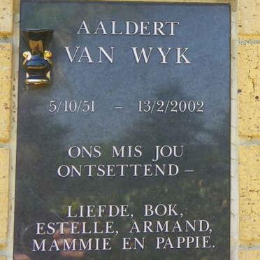 WYK Aaldert, van 1951-2002