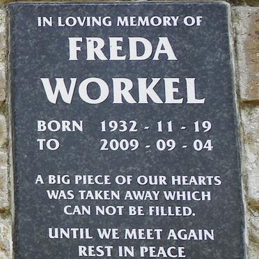 WORKEL Freda 1932-2009