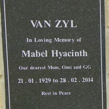 ZYL Mabel Hyacinth, van 1929-2014