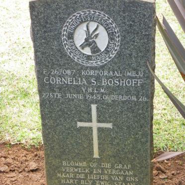 BOSHOFF Cornelia S. -1945