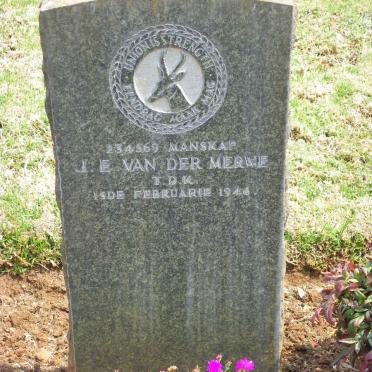 MERWE J.E., van der -1946