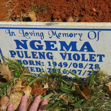 NGEMA Sipho Charles 1949-2014 &amp; Puleng Violet 1949-2016