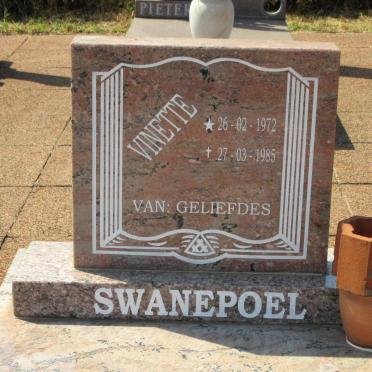 SWANEPOEL Vinette 1972-1985