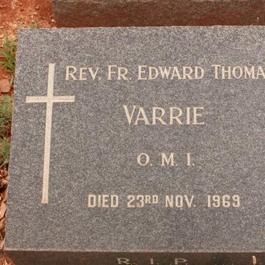 VARRIE Edward Thomas -1969