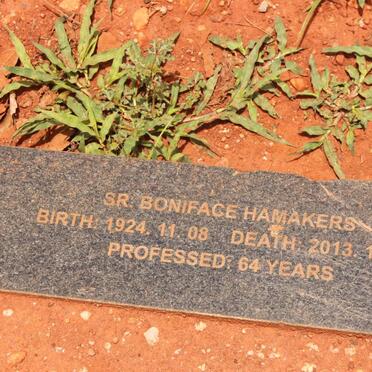 HAMAKERS Boniface 1924-2013