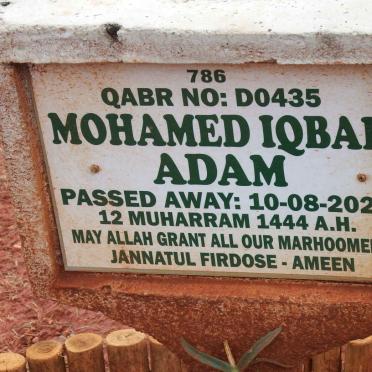 ADAM Mohamed Iqbal -2022