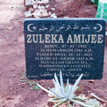 AMIJEE Zuleka 1942-2021