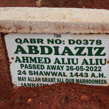 ABDIAZIZ Ahmed Aliu Aliu -2022