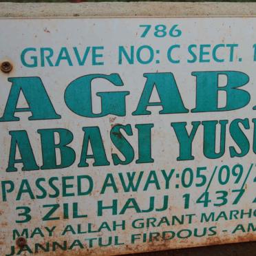 AGABA Abasi Yusuf -2016