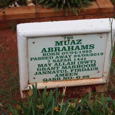 ABRAHAMS Muaz 1985-2019