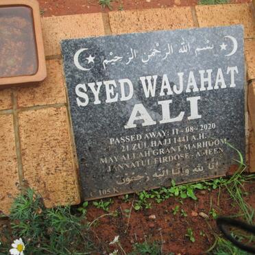 ALI Seyd Wajahat -2020