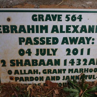 ALEXANDER Ebrahim -2011