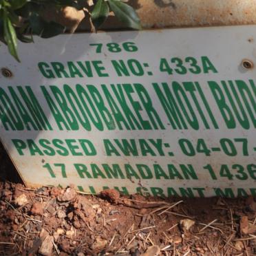 BUDHANI Adam Aboobaker Moti -2015