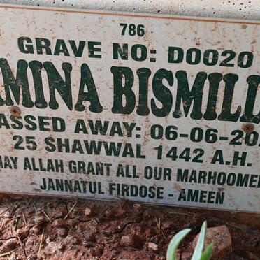 BISMILLA Amina -2021