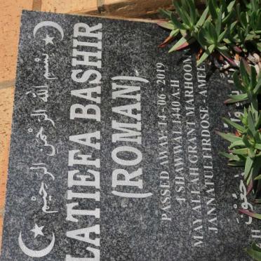 BASHIR Latiefa nee ROMAN -2019