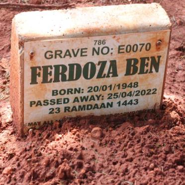 BEN Ferdoza 1948-2022