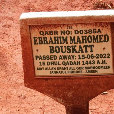 BOUSKATT Ebrahim Mahomed -2022