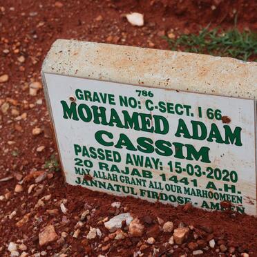 CASSIM Mohamed Adam -2020