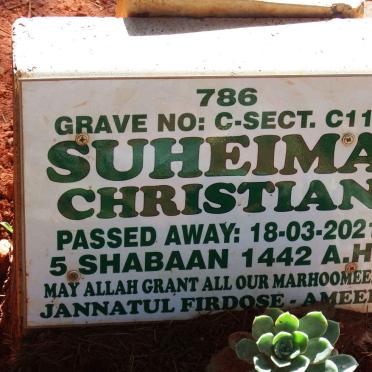 CHRISTIAN Suheima -2021