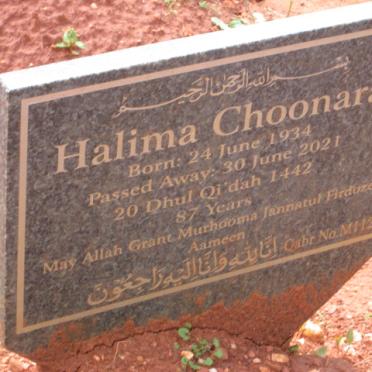 CHOONARA Halima 1934-2021