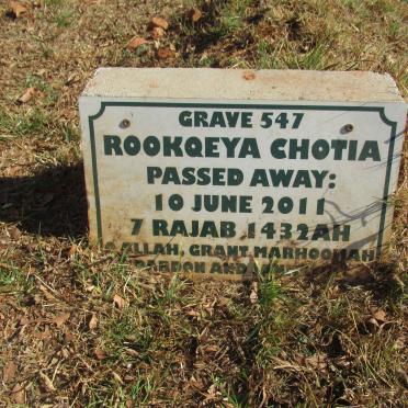 CHOTIA Rookqeya -2011