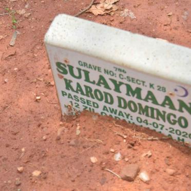 DOMINGO Sulaymaan Karod -2020