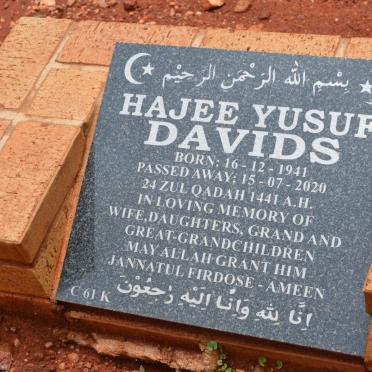 DAVIDS Hajee Yusuf 1941-2020